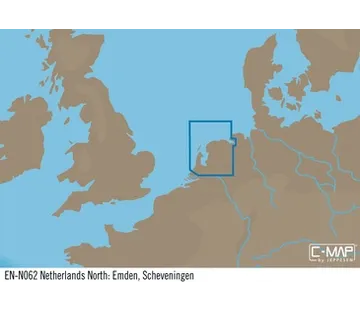  C-Map M-EN-M062- Noord Nederland; Emden, Scheveningen