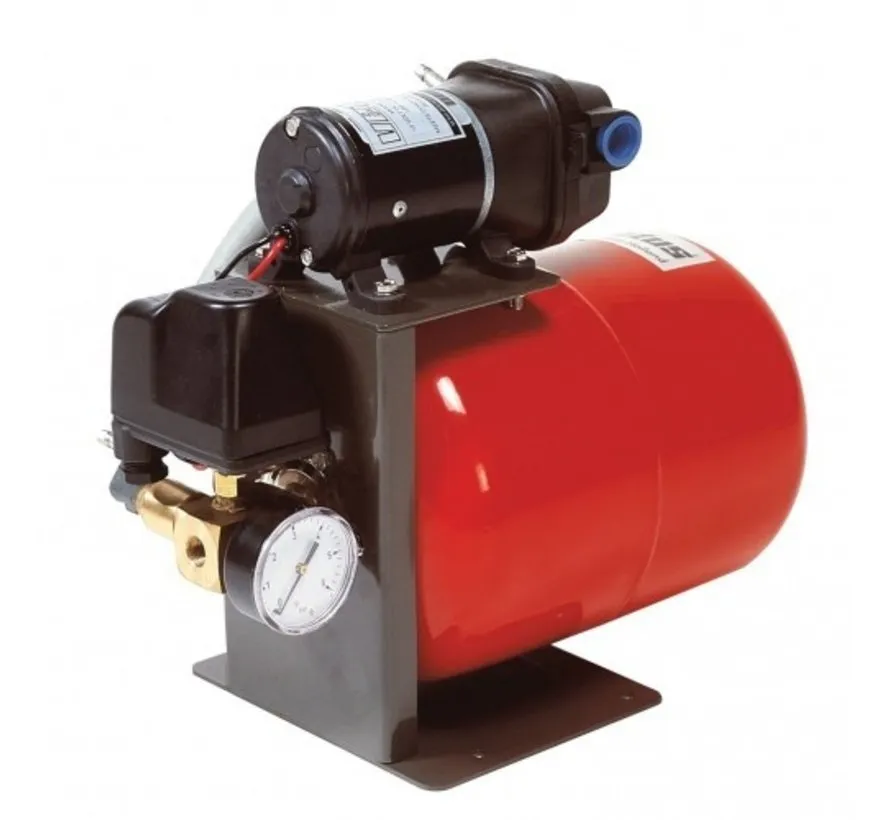 Pressurised water system 12V with 19 litre pressure tank