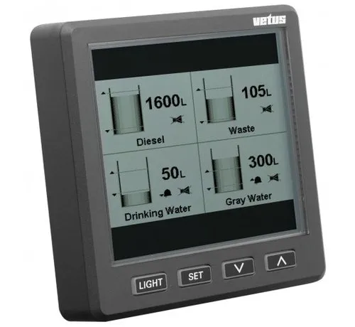 Vetus Graphic display for tank level indication with bus system