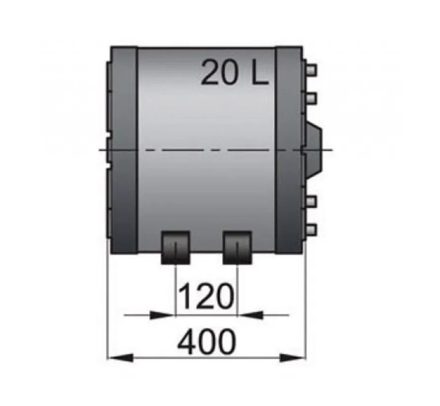 Double wall calorifier for hot water systems