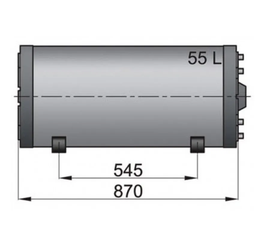 Double wall calorifier for hot water systems