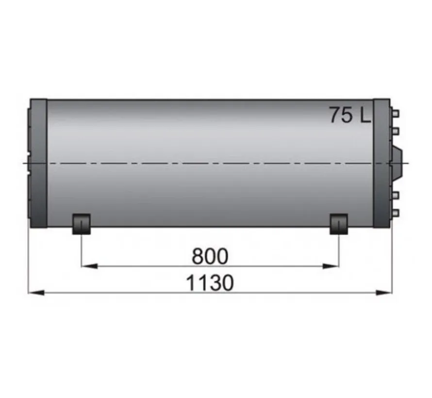 Double wall calorifier for hot water systems