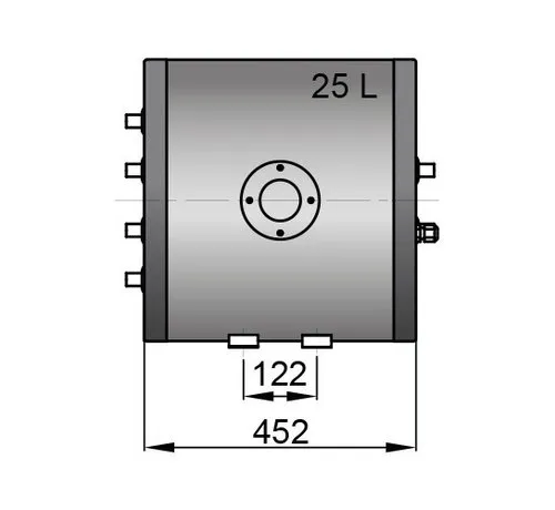 Vetus Twin coil calorifier for onboard hot water systems