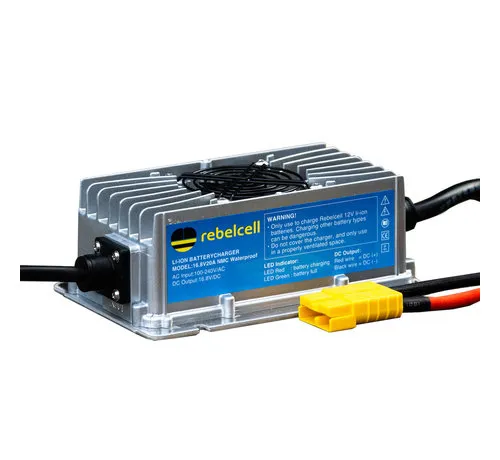 Rebelcell waterdichte lader for Outdoorbox 12.50