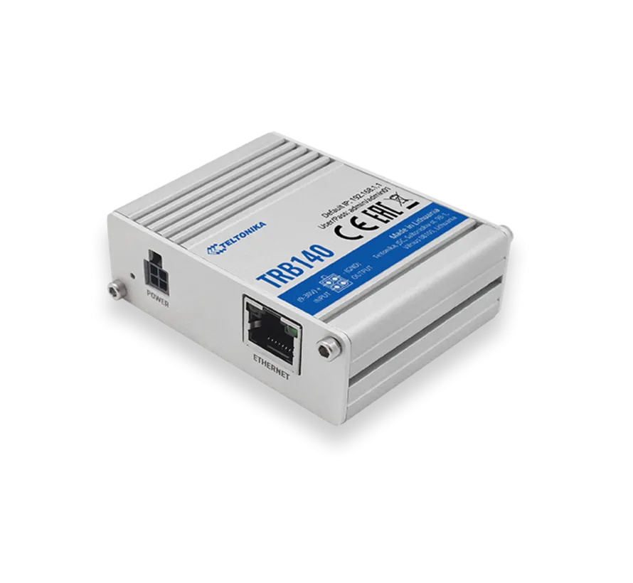 TRB140 industrial 4G LTE Cat 4 IoT gateway with Gigabit Ethernet