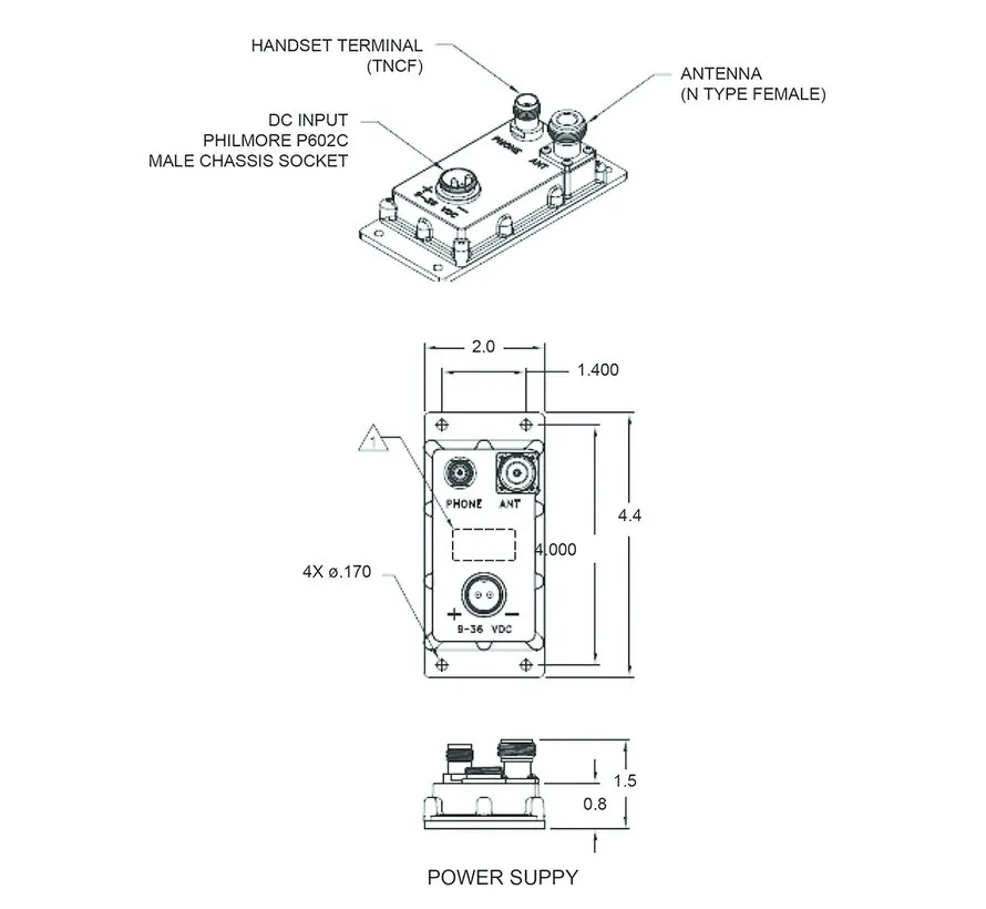 Beam Active Antenne RST740 voor lange Iridium kabelruns