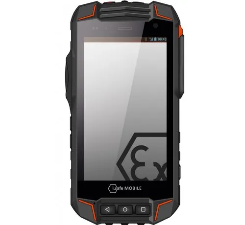 I.Safe IS530.1 4G smartphone voor ATEX Zone 1/21 met Android 14, 4,5 inch display en ISM-interface