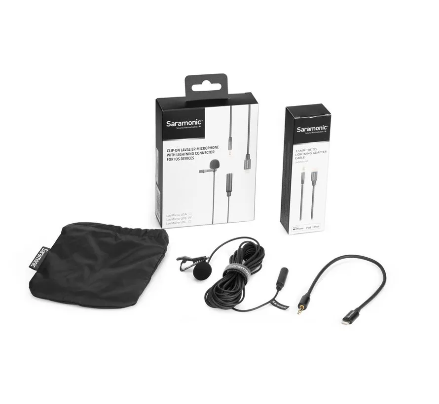 LavMicro U1B dasspeld microphone with 6 mtr cable