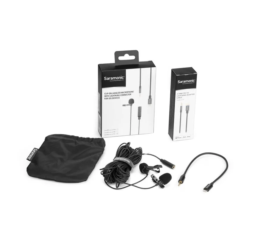 LavMicro U1C dasspeld microfoons with 6 mtr cable - Copy