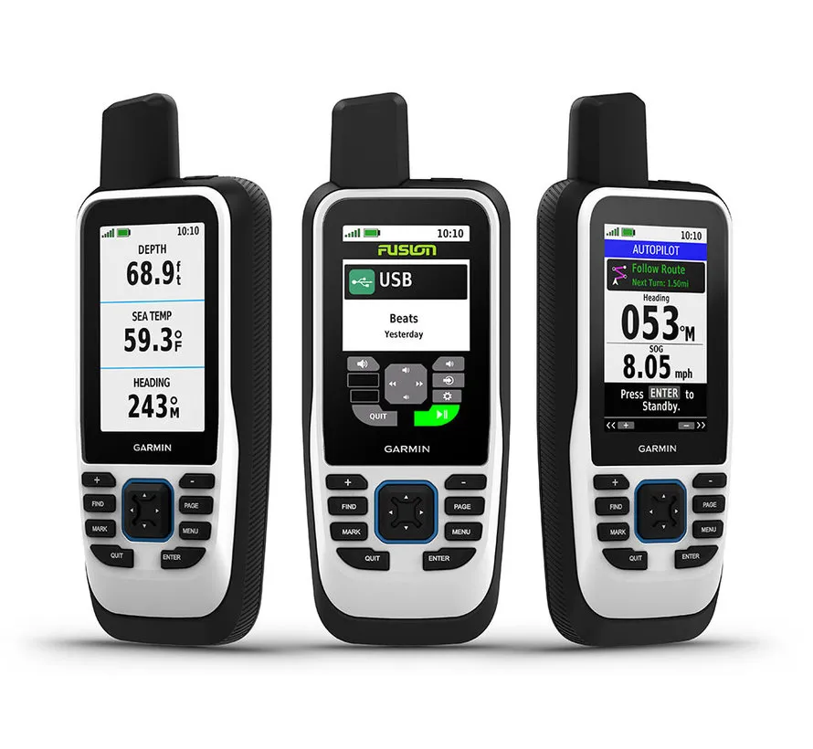 GPSMAP 86s floating handheld marine GPS with worldwide basemap