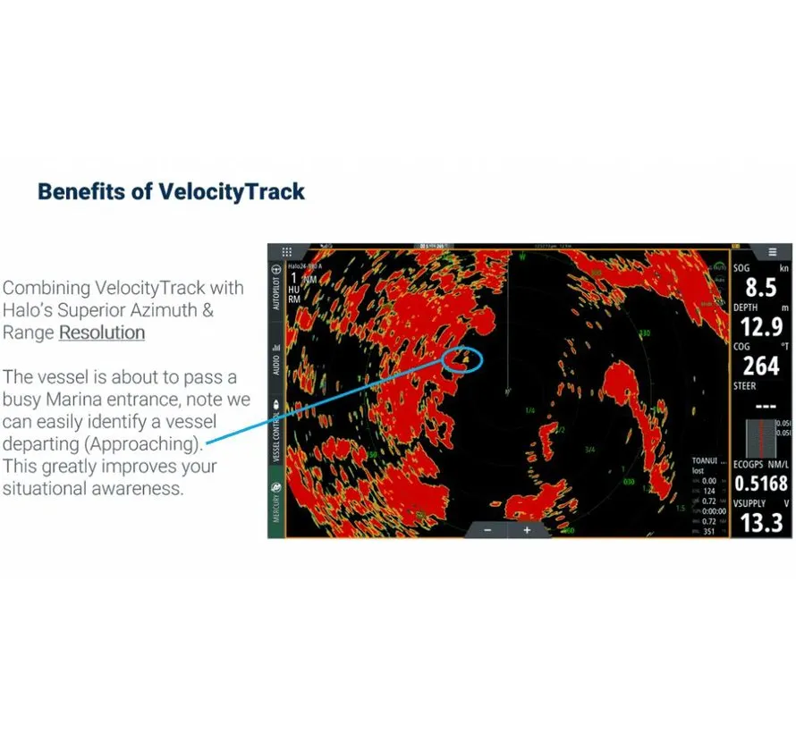 HALO20 Pulse Compression Radar – 20" dome radar for safe navigation and clear target detection