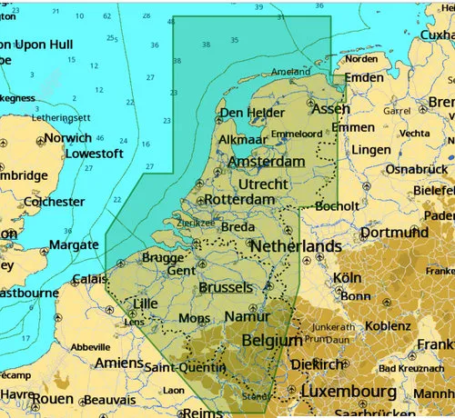 C-Map België-Nieuwpoort tot Amsterdam UND-Y330