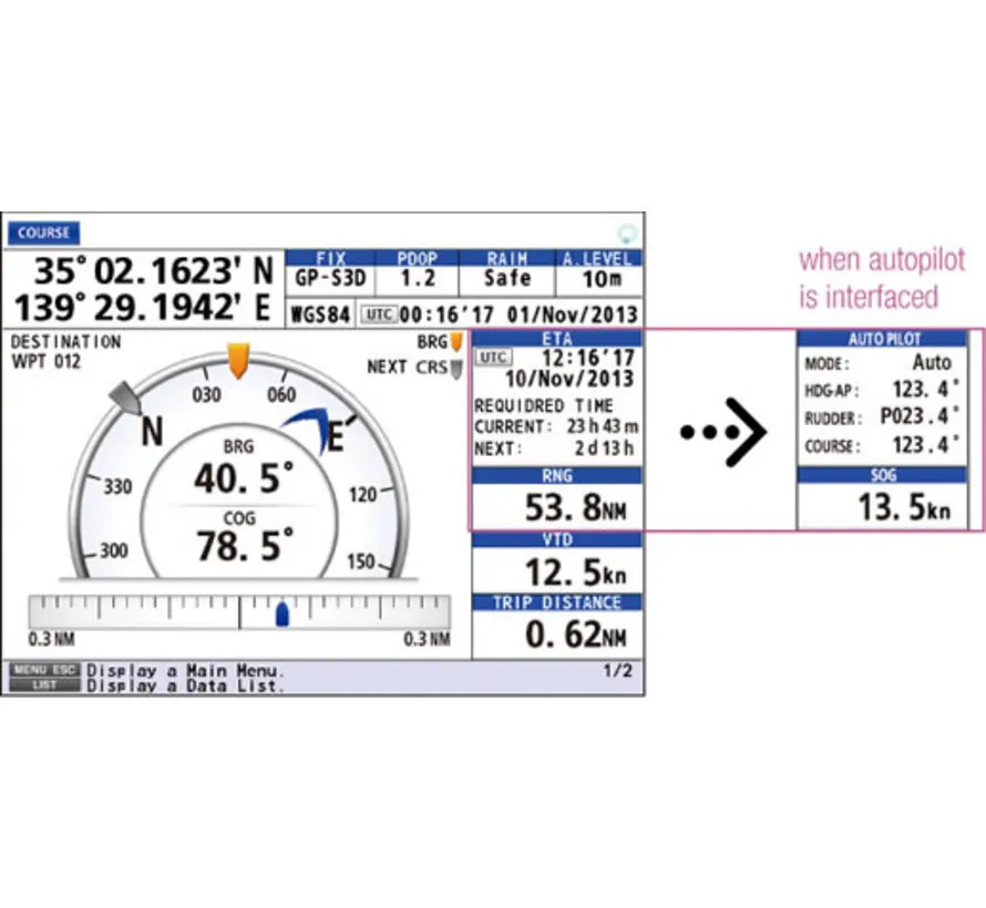 GP170 GPA017S MIC/A IMO GPS Navigator with GPA-017S Antenna