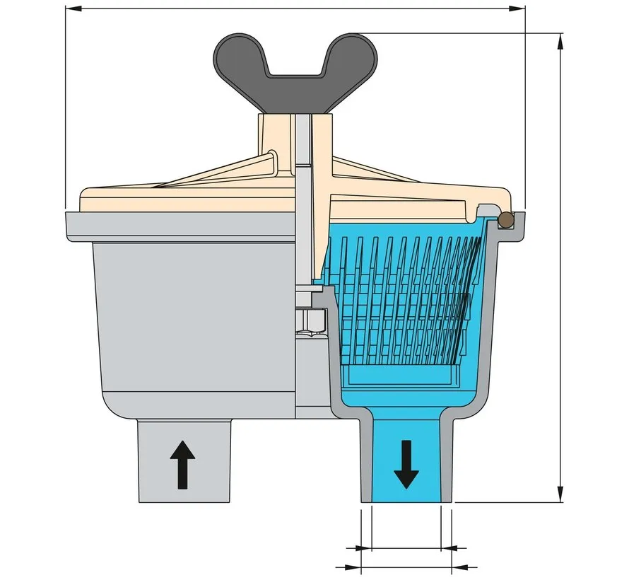 FILTER150 Kühlwasserfilter für 28,5 mm Schlauch