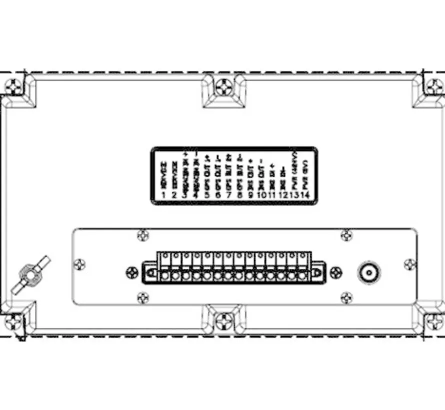 NGR-3000 GPS marine navigator with 7 inch touchscreen and GPS position sensor