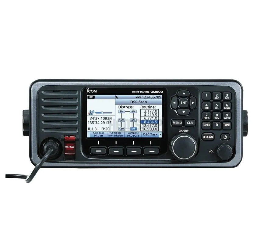 GM800 GMDSS MF/HF transceiver with Class A DSC