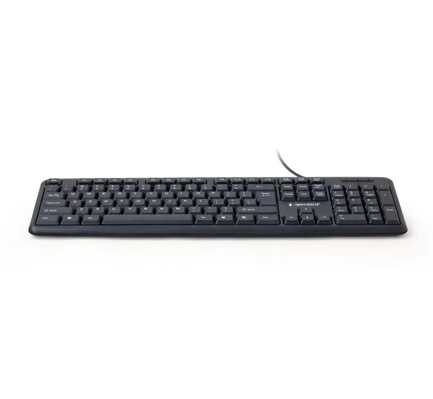 standard USB keyboard full-size 104 keys black US layout