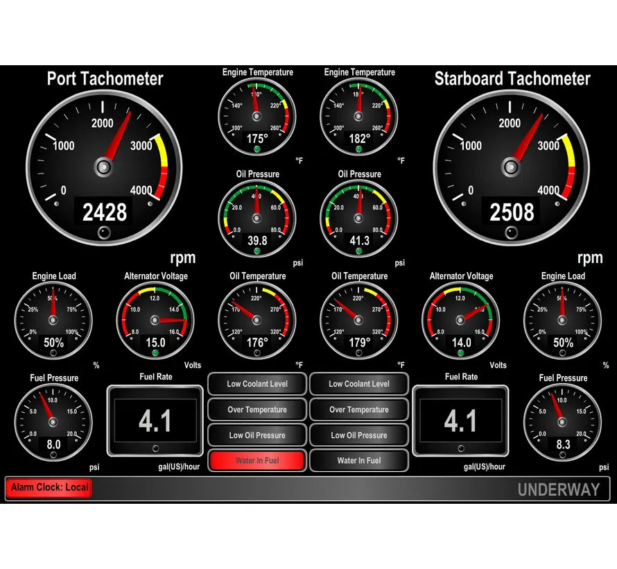 8" monitoring and control touchscreen