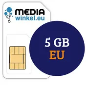 Mediawinkel Prepaid 5 GB EU 4G/5G data SIM valid for 1 year