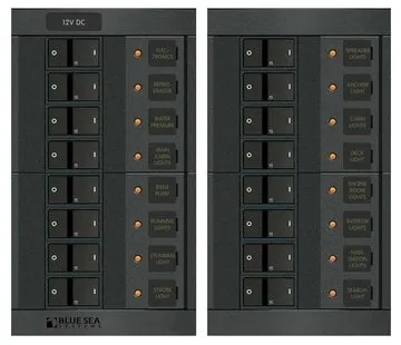 Blue Sea 360°-Schalttafel, 12 V DC, 16 V