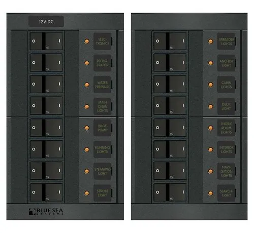 Blue Sea 360 panel 12V dc 16v switch panel