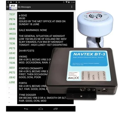 Nasa marine Navtex BT-3 black box with antenna