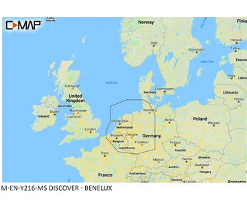 C-Map Benelux-Binnenland und Küste M-EN-Y216-MS