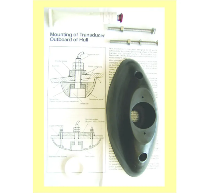 150 kHz Thru-Hull-Transducer-Montagesatz