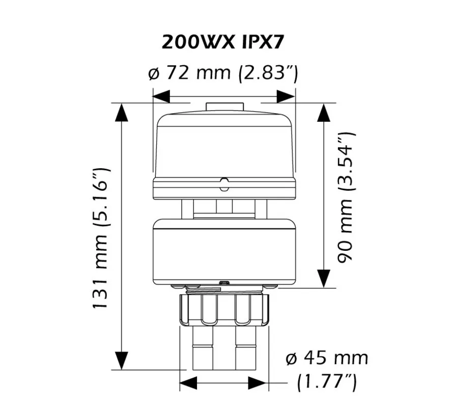 WS-200WX-IPX7 weather station approved for marine use