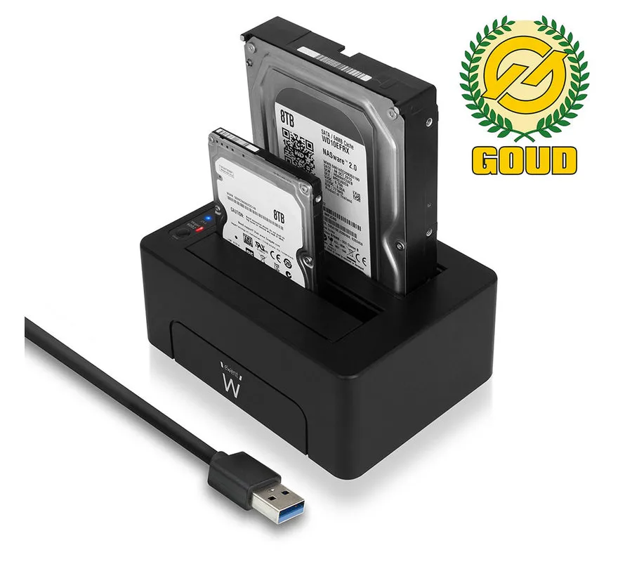 Dual Docking Station USB für 2.5 und 3.5 SATA HDD/SSD