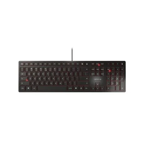 Cherry KC 6000 SLIM kabelgebundene USB-Tastatur US QWERTY mit €-Symbol schwarz