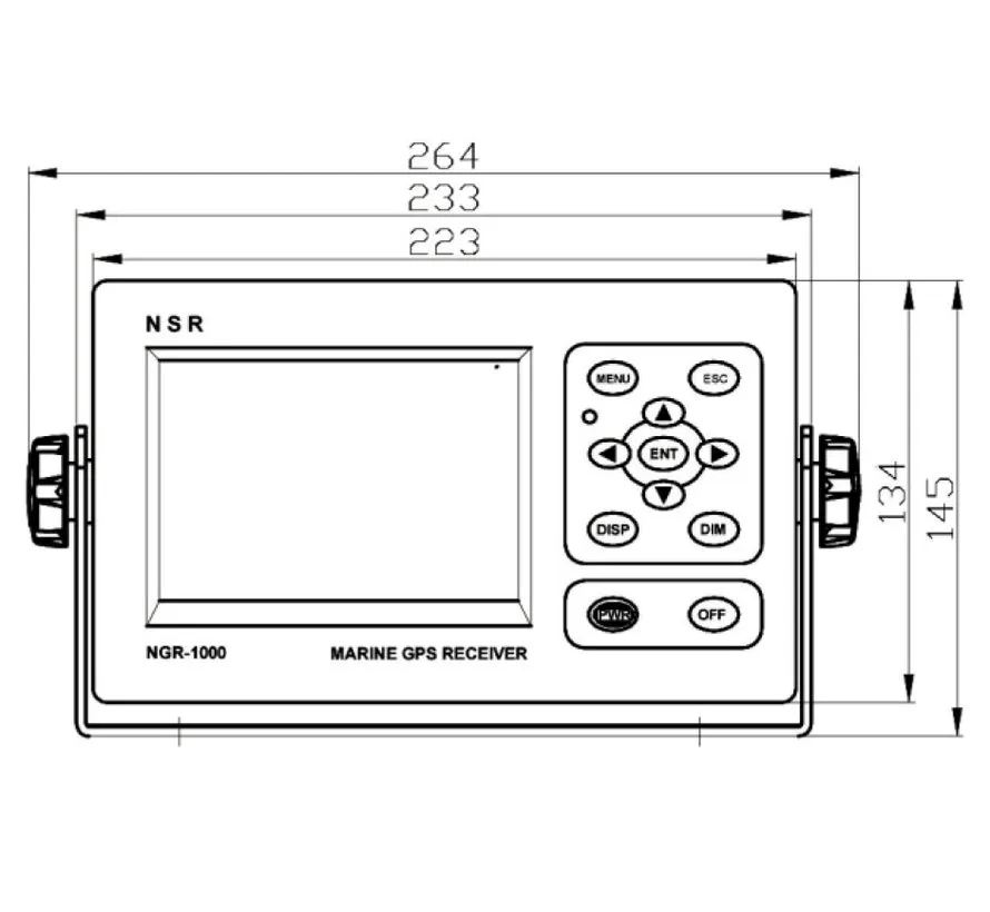NGR-3000 GPS maritimer Navigator mit 7 Zoll Touchscreen und GPS-Positionssensor