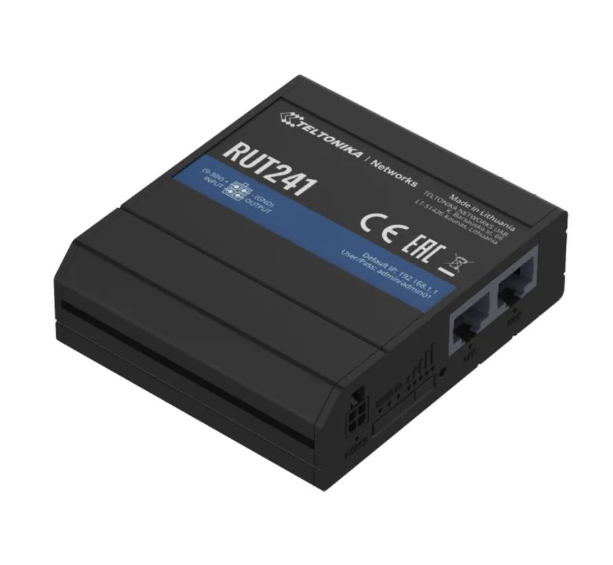 RUT241 industrieller 4G Router mit WLAN und 2 Ethernet-Ports