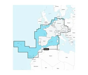 Garmin Europa, Midden and West - Waterkaarten