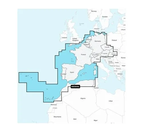 Garmin Europa, Midden and West - Waterkaarten
