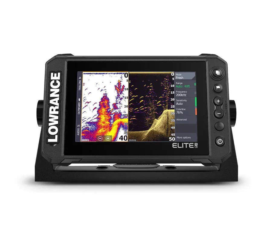 Elite FS 9 ROW fishfinder chartplotter met Active Imaging 3-in-1 transducer