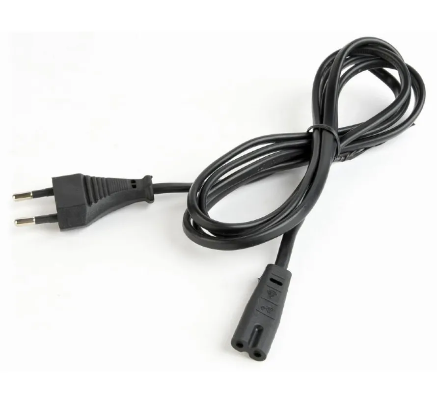 Power cable 2-aderig with stekker - C7