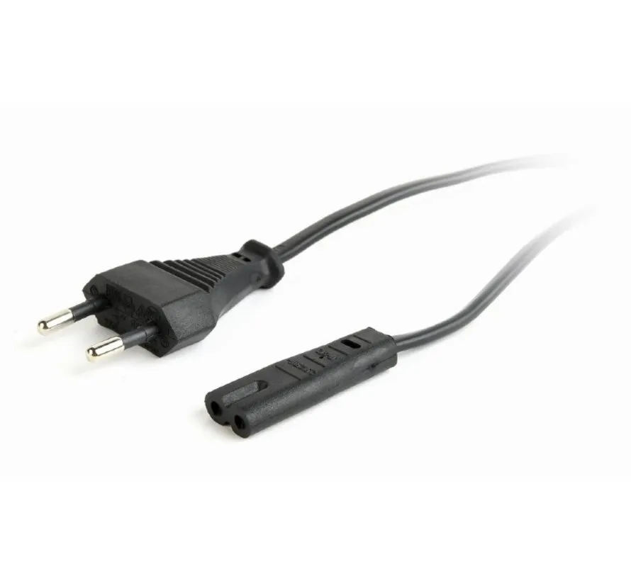 Power cable 2-aderig with stekker - C7