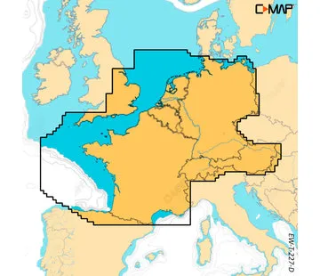 C-Map Centraal und West Europa für de Simrad NSX