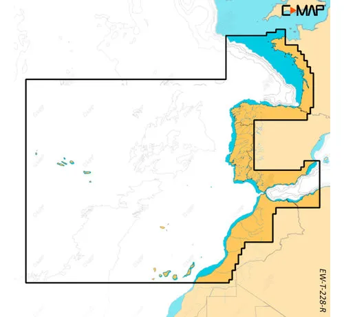C-Map West Europa voor de Simrad NSX