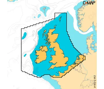 C-Map Reveal X UK und Ireland für de Simrad NSX