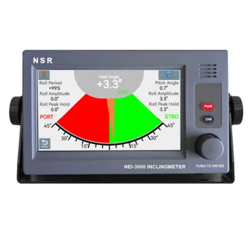 NSR NEI-3000 elektronische inclinometer voor scheepshelling, rol en pitch