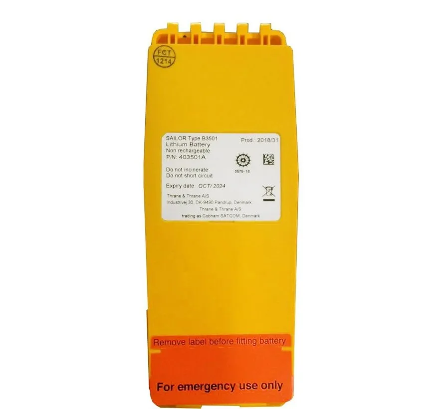 SAILOR B3501 Lithium Notbatterie 7,2V