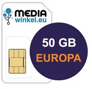Mediawinkel Prepaid 50 GB EU 4G/5G data SIM valid for 1 year