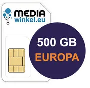 Mediawinkel Prepaid 500 GB EU 4G/5G data SIM valid for 1 year