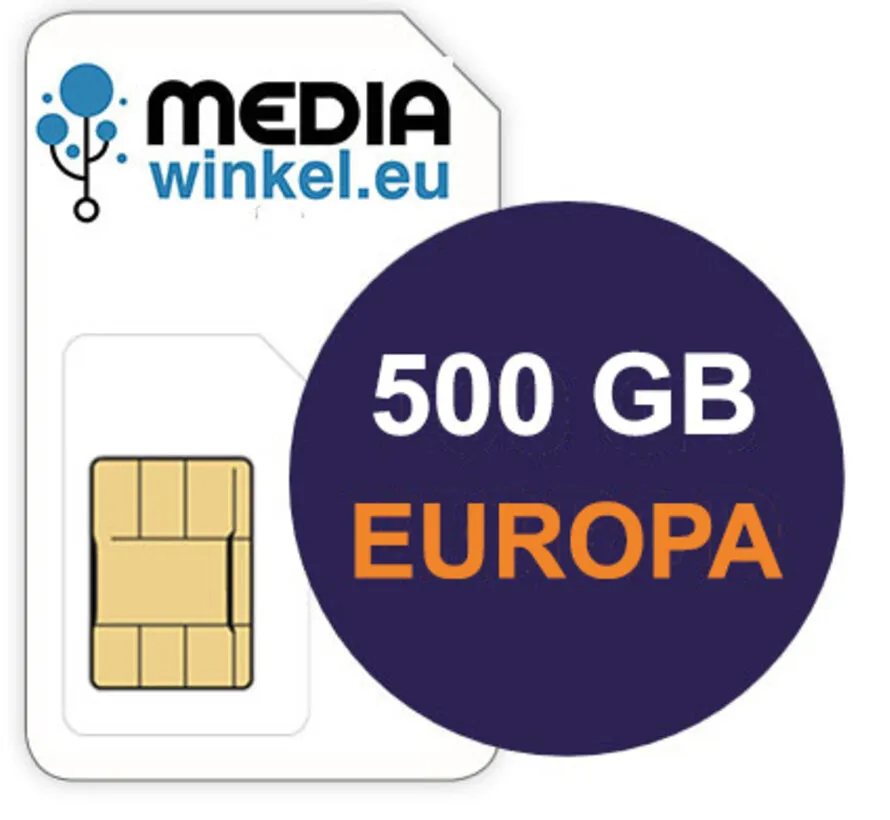 Prepaid 500 GB EU 4G/5G Daten-SIM 1 Jahr gültig
