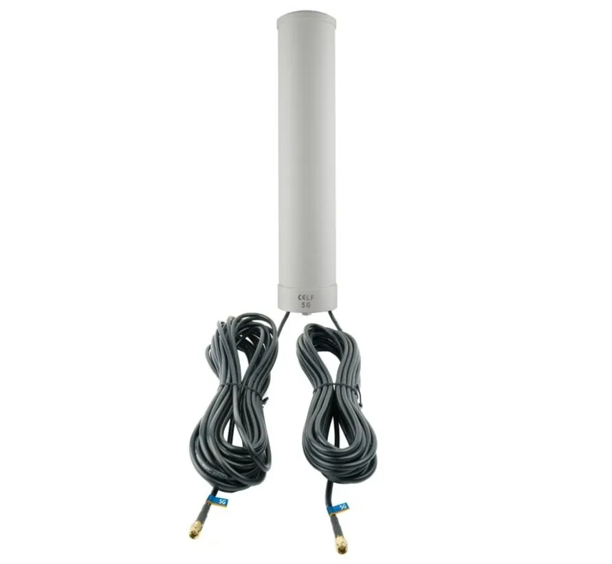 5G MiMo antenna with 2x 10 m SMA cable