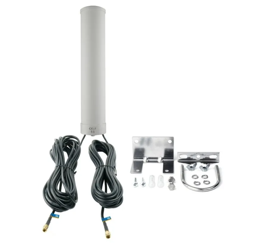 5G MiMo antenne met 2x 10 m SMA kabel