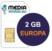 Mediawinkel Prepaid 2 GB EU 4G/5G data SIM valid for 1 year