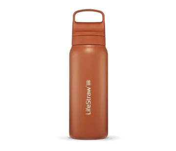 LifeStraw Go 2.0 water filter bottle 1L - Kyoto Orange